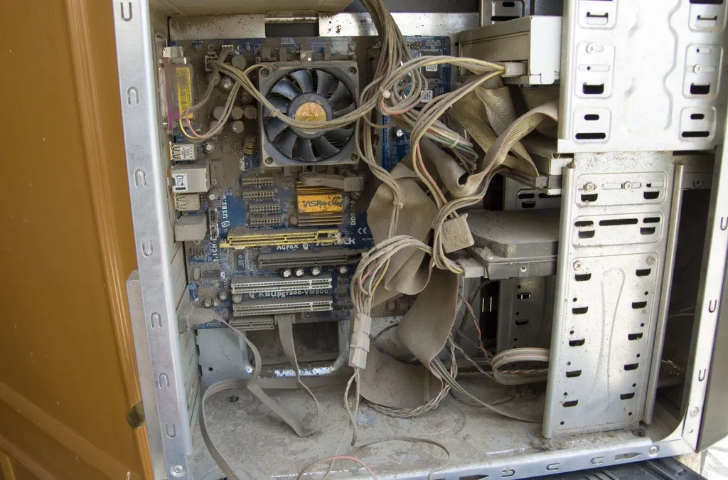 Dusty Computer Cabinet