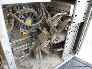 Not cleaned from ages