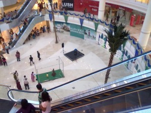 View of the mall from top